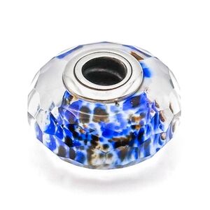 Pandora Deep Ocean Sea Glass Murano Sterling Silver Charm